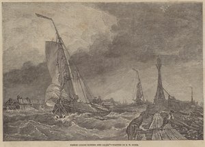 Lugger francese che entra a Calais da Edward William Cooke